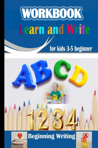 workbook learn and write for kids 3-5 beginner