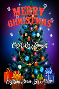 Merry Christmas Color By Number Coloring Books For Adults