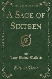 A Sage of Sixteen (Classic Reprint)
