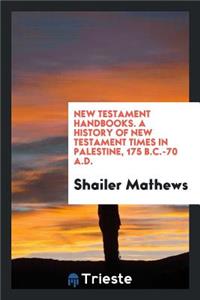 A History of New Testament Times in Palestine, 175 B.C.-70 A.D.