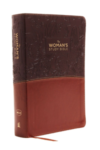 NKJV, Woman's Study Bible, Fully Revised, Imitation Leather, Brown/Burgundy, Full-Color, Indexed