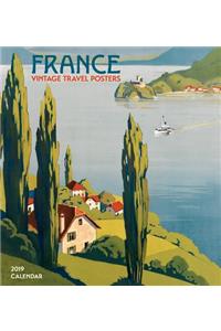 France: Vintage Travel Posters 2019 Wall Calendar
