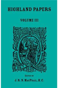 Highland Papers, Volume III