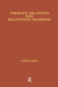 Thematic Relations and Relational Grammar