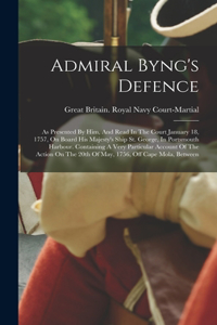 Admiral Byng's Defence