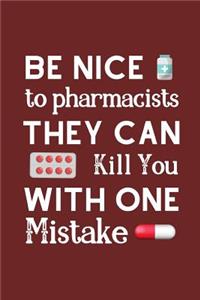 Be Nice to Pharmacists they Can Kill You With One Mistake