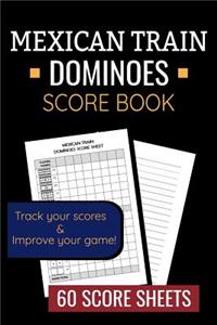 Mexican Train Dominoes Score Book