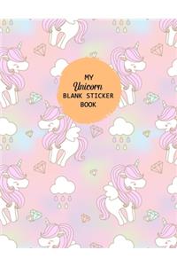 My Unicorn Blank Sticker Book