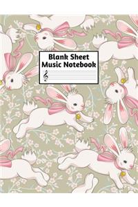 Blank Sheet Music Notebook