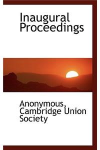 Inaugural Proceedings
