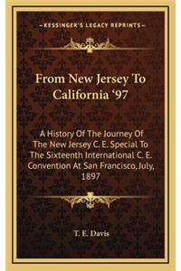 From New Jersey To California '97