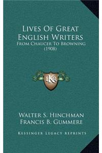 Lives of Great English Writers