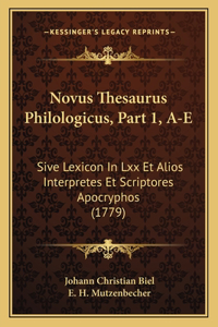 Novus Thesaurus Philologicus, Part 1, A-E