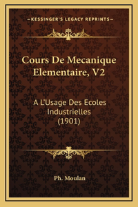 Cours De Mecanique Elementaire, V2