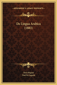 De Lingua Arabica (1883)