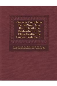 Oeuvres Completes de Buffon