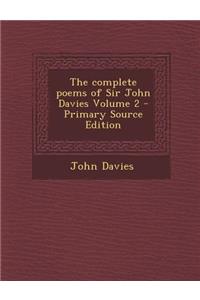 Complete Poems of Sir John Davies Volume 2
