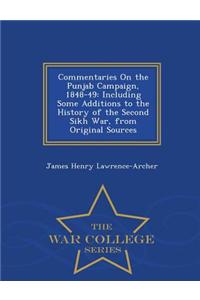 Commentaries on the Punjab Campaign, 1848-49