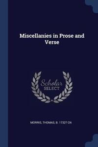 Miscellanies in Prose and Verse