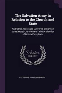 Salvation Army in Relation to the Church and State