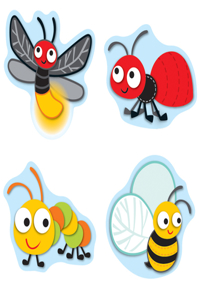 Buggy for Bugs Shape Stickers