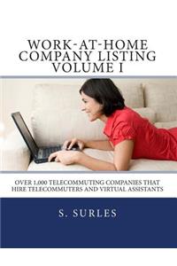 Work-at-Home Company Listing Volume I