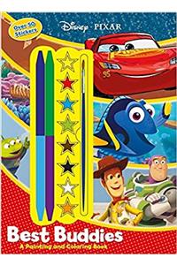 Disney Pixar Best Buddies: A Painting and Coloring Book With Stickers