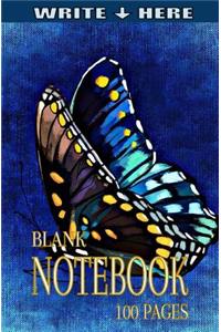 Write Here Blank Notebook