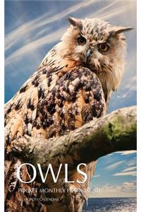 Owls Pocket Monthly Planner 2017