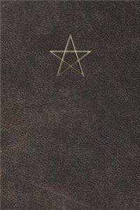 Monogram Pentagram (Neopaganism) Notebook