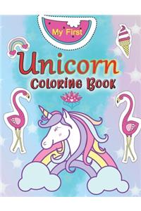 My First Unicorn Coloring Book