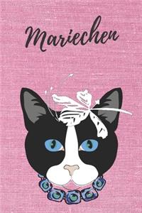 personalisiertes Notizbuch Katze / Notizheft / Journal / Malbuch / Tagebuch / Kritzelbuch / DIN A5 / Geschenk Mariechen