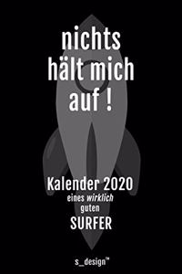 Kalender 2020 für Surfer