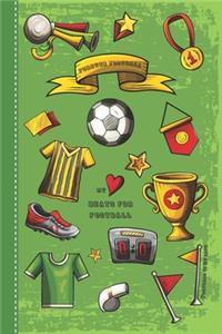 Diário para crianças: Diário positivo para preencher para meninos e meninas - livro de presentes - por 4 meses - design de futebol