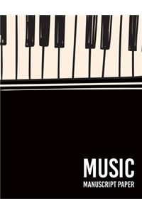 Wide Staff music Manuscript Paper