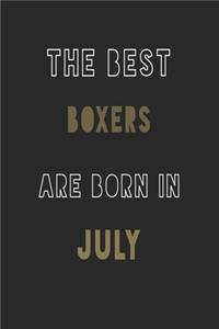 The Best boxers are Born in July journal