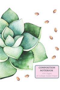 Composition Notebook 100 Pages of College Ruled Paper