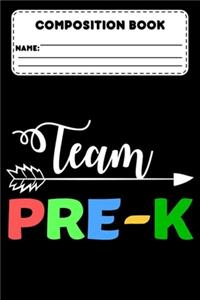 Composition Book Team Pre-K