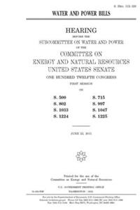 Water and power bills