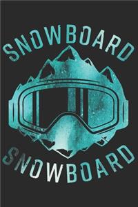 Snowboard Notizbuch