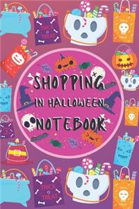 Shopping In Halloween Notebook