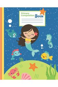 Cute Mermaid Primary Composition Book