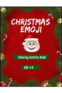 Christmas Emoji Activity Coloring Book age 4-8