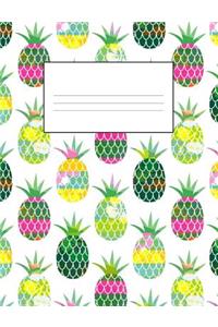 Tropical Hawaiian Colorful Pineapple School Supplies