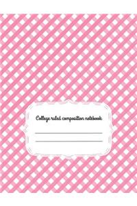 College Ruled Composition Notebook