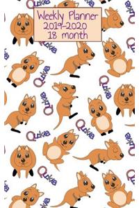 Quokka 18 Month Weekly Planner 2019-2020