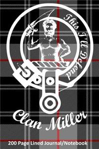 Clan Miller 200 Page Lined Journal/Notebook