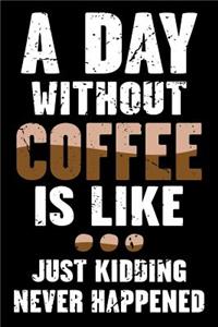 A Day Without Coffee Is Like... Just Kidding Never Happened