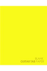 Blank Guitar Tab Paper