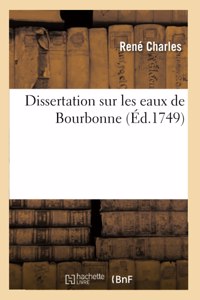 Dissertation Sur Les Eaux de Bourbonne